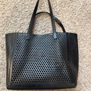 Loeffler Randall Black Perforated Tote Bag